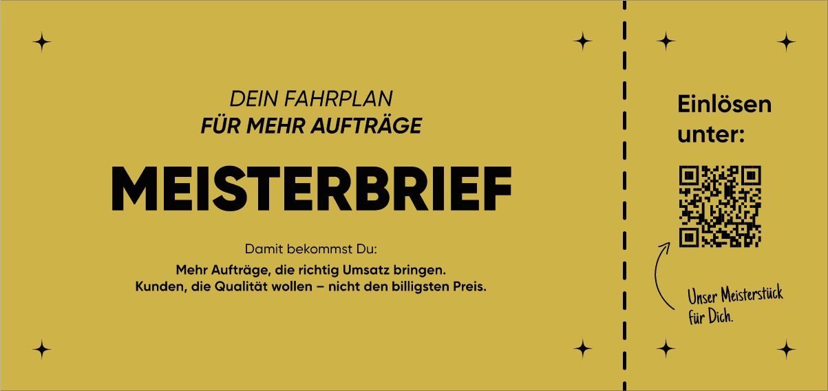 Meisterbrief-Gutschein: Dein Fahrplan für mehr Aufträge